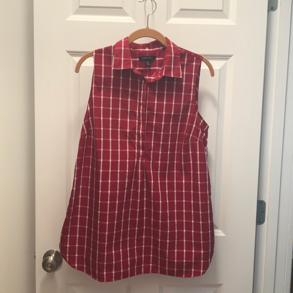 Land’s End women’s sleeveless tunic top.